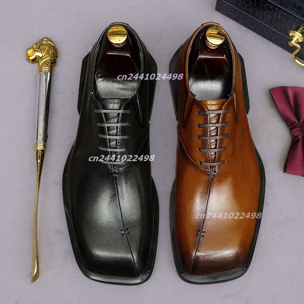 Sepatu Oxford Kulit Cokelat de - Leather Shoe Polish ulasan dan harga